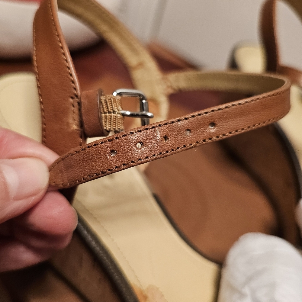 Coach Hinsdale Camo Wedge Sandals - Picture 12 of 17